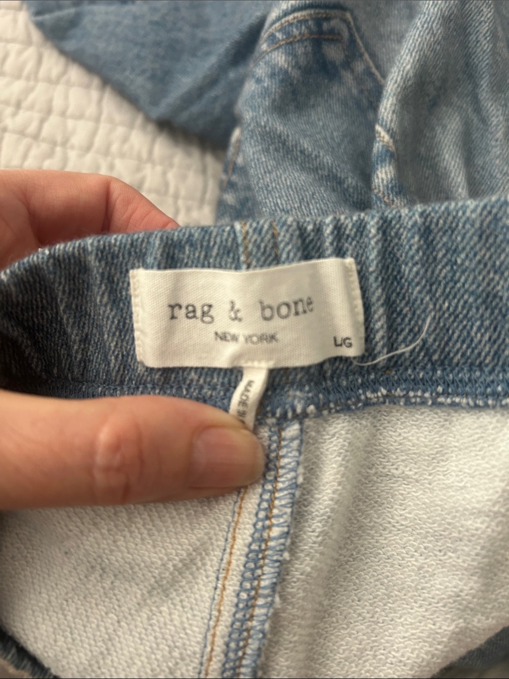 rag & bone Light Blue Miramar jeans size large - Picture 5 of 6